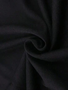 Camiseta de manga corta de moda primavera-verano 2026, fabricada en México. Estampado con diseños de dibujos animados, estilo para parejas, adecuado para uso en interiores y exteriores. Paquete de una sola pieza, cuello redondo clásico, diseño unisex, ideal para ocasiones de oficina y casuales. - Negro - Ver 3