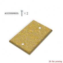 1pc Luxury Gold Patterned Cloud Switch Plate Cover, Wall Decor Outlet Protector, Suitable For Multiple Scenarios, Cozy Home Decor Accessory - Multicolor - View 14