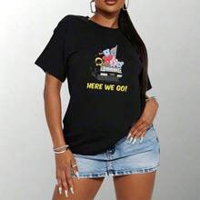 Here We Go 2026-2027 Camiseta Transpirable para Mujer de la Gira Mundial Arirang - Regalo para Ídolos de  - Ropa de Concierto para Fans del y de - Negro - Ver 1