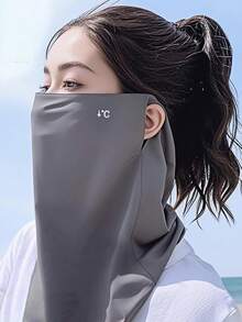 1 Set Unisex Gloves & Face Mask, UV Protection Arm Sleeves, Compression Design, Suitable For Golf, Basketball, Cycling, Fishing, Driving, Running, Rowing, Gardening, Fashionable Sun Protection Cooling Sleeves - B - View 10