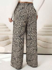 Pantalones casuales nuevos para otoño/invierno 2025, adecuados para salidas, uso diario casual, fiestas, ir al trabajo, volver al colegio, citas, hogar, fiestas de cumpleaños y múltiples ocasiones.Corte relajado, cintura elástica, pierna ancha, - Multicolor 2 - Ver 2