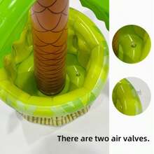 1pc Large Inflatable Coconut Ice Bucket Toy, Inflatable Water Toy, Inflatable Palm Tree Beverage Holder, Water Party, Pool Party, PVC Coconut Tree - A - View 6