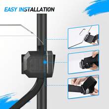 nilight Frokom Front Half Windshield, X3 Half Windshield Fit For 2017 2018 2019 2020 2021 2022 2023 Can-Am Mavericker X3 Turbo / X DS Turbo R / MAX Turbo / MAX X RS Turbo R/2018 X3 900,UTV Wind Deflector Durable Off Road Outdoor Riding Accessory - D - View 4