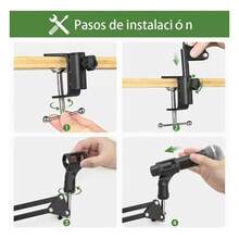 Soporte Brazo Para Grabacion Estudio De Condensador - negro - Ver 7