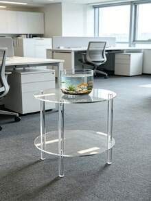 Estante transparente de acrílico para mesa, sofá, dormitorio, oficina, sala de estar, bañera, computadora, adecuado para diversos escenarios - Multicolor - Ver 2