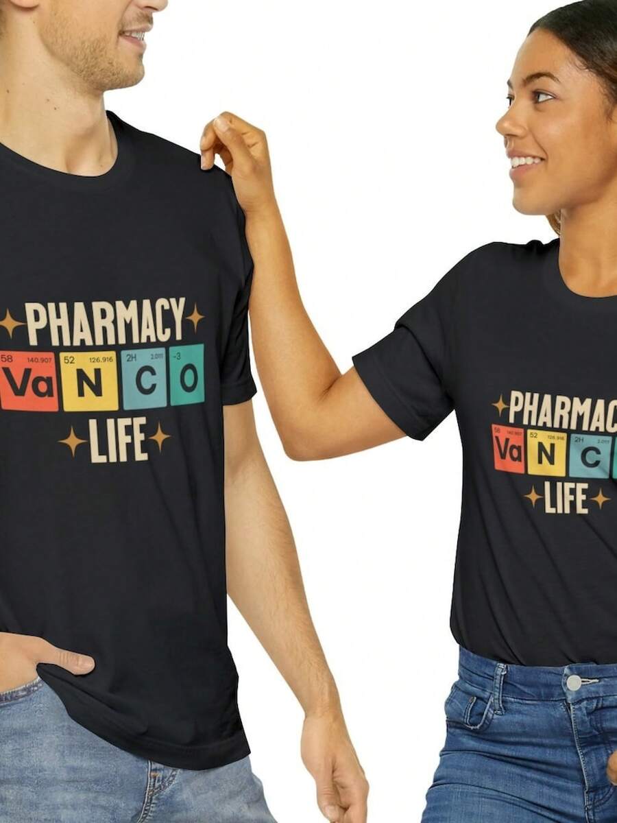 Pharmacy Life Vanco-shirt, Pharmacy Shirt, PharmD Shirt, Pharmacist-shirt, Funny Pharmacy Shirt, PharmLife Shirt, Pharmacist, - Negro - Ver 1