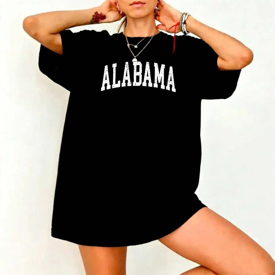 Camiseta de , Deportes de Fútbol Americano de Moda, Camiseta para el Día del Partido, Gran Partido, Touchdown, Fiesta en el Estadio, Regalo Universitario - Negro - Ver 1