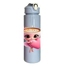 1/5 pièces Bouteille d'eau 750ml avec imprimé de ballerine mignonne et cordon - Bouteille d'eau de sport étanche, design de tasse à café en forme de cœur rose avec ballerine. Cadeau parfait pour les amateurs de café, les passionnés de ballerine. Convient pour l'eau, le jus ou le café, idéal pour l'école, la salle de sport, les activités de plein air et l'utilisation quotidienne. - Tasse rose multicolore - Voir 14
