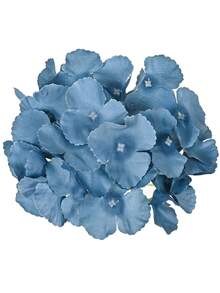 5/25 piezas Cabezas de flores artificiales de hortensias en azul brumoso, flores de hortensias falsas con tallos y cabezas de flores completas, adecuadas para decoraciones centrales de bodas, jardines del hogar, baby showers, suministros para fiestas, centros de mesa florales vintage, decoraciones de coronas, ramos de novia, arreglos florales DIY, decoraciones de fondo de arco, regalos para mujeres y niñas - Neblina azul - Ver 6