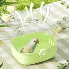 Bird Carrier Travel Cage, Small Pet Carrier Case, Portable Compact Design, Includes Water Bottle, Ideal for Outdoor Travel with Parakeets, 7.24x6.42x6.69 Inch, Sturdy Material - Verde - Ver 3