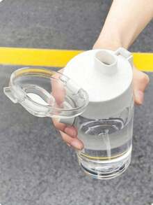 1個大容量便攜式透明水瓶 500-800ml,戶外活動、旅行、辦公室必備。便攜式飲水杯、戶外杯、運動杯、馬克杯-適合放入口袋、手提包、背包。 - 彩色 - 查看 7