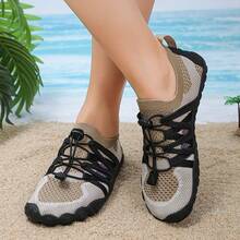 Cross-Border Outdoor Anti-Slip Barefoot Wading Shoes, Five-Finger Water Shoes, Beach Shoes, Indoor Fitness Training Deep Squat Yoga Shoes - Khaki - View 2