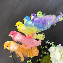 1/6pcs Artificial Bird Feather Pheasant Decoration, Realistic Craft, Summer Jungle Garden Home Decor, Garden Decor, Home Decor, Holiday Decor, Room Decor - One Size Fits All - View 12
