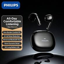 PHILIPS TAT1040 Semi-In-Ear True Wireless Bluetooth 6.0 Earphones, AI Call Noise Cancellation, 13mm Dynamic Driver Unit, Lightweight & Comfortable, 11 Hours Total Playtime, Deep Bass, Microphone For Fitness - View 11