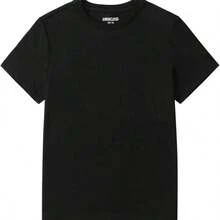 Camiseta Unisex con Estampado de , Diseño Retro Vintage, Manga Corta, Cuello Redondo, Ropa Urbana para Fanáticos del Pop - Negro - Ver 2