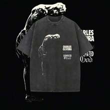 CHARLES OLIVEIRA-THE BOW TEE, Boxing T-Shirt, Boxer T-Shirt, Sports T-Shirt,  T-Shirt, Training T-Shirt, Gift For Him, Gift For Her, Hoodie, Sweatshirt, Crew Neck T-Shirt, Men's Cotton Clothing - 黑色 - 查看 6