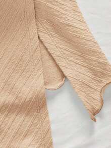 Top de tubo plisada de estilo elegante, romántico y elegante para uso diario, de color amarillo, adecuada para fiestas, vacaciones en la playa, vuelta al colegio, citas románticas, temporada de bodas, cumpleaños, Pascua, primavera/verano - Caqui - Ver 5