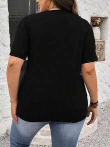 Camisetas Gráficas Divertidas e Informales para Mujer - Nací en los 70, crecí en los 80 y fiestee en los 90 - Camisetas Coloridas de Algodón, Ropa para Mujer, Camiseta Casual de Manga Corta, Tops de Mujer, Camisetas Holgadas, Ropa Diaria, Adecuadas para primavera, verano y otoño. - Negro - Ver 4