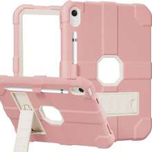 1 chiếc ốp lưng chính hãng tương thích với iPad thế hệ thứ 10 năm 2022 (10.9 inch) (A16) và iPad 11 inch thế hệ thứ 11 năm 2025 (A16 2025). Ốp bảo vệ chắc chắn, bền bỉ cho iPad 10/11 inch với chân đế tích hợp. - Hồng và trắng - Xem 13