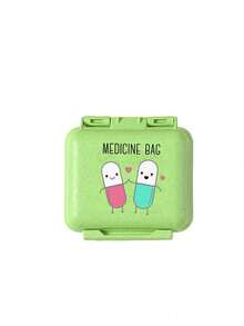 Mini 6-Compartment Portable Pill Box, Medicine Storage Box, Travel Pill Box, Printed With "My Pill Box" And Pill Pattern, 6-Compartment Small Pill Box, Sealed Pill Packaging Storage Box, 6-Day Weekly Pill Storage Box, Travel Essential Pill Box, Daily Vitamin Pill Box, Pocket Pill Box Storage Box, Exquisite Storage Box, Family Essential, Travel Essential - Multicolor - View 12