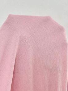 2025 Pantalones casuales nuevos de otoño/invierno, adecuados para salidas, uso diario casual, fiestas, ir al trabajo, volver al colegio, citas, en casa, fiestas de cumpleaños y múltiples ocasiones.Corte relajado, cintura elástica, pantalones de - Rosa Pálido - Ver 7