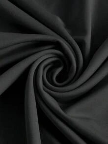 BASICS Vestido casual de cena y citas de unicolor con tirantes de espagueti y silueta ajustada - Gris Oscuro - Ver 3