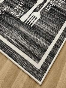 Chilai Home Kitchen Rug, Washable Runner Rug, Kitchen Decor Rug, Non slip Carpet, Made in Turkiye 80x200 cm, 80x300 cm,100x200 cm, 120x180 cm - 深灰色 - 查看 3