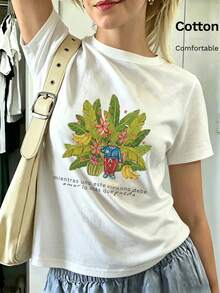 Women T-Shirts - White 5 - View 8