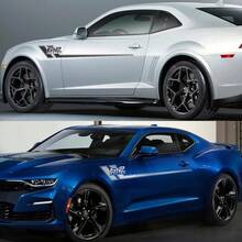 2 Pcs Car Door Side Upper Stripe Sticker 6.2 Racing Waist Line Body Decal Accessories For Chevrolet Camaro 2010-2022 SS LT RS - Car Sticker - View 4