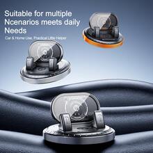 Giá đỡ điện thoại gắn trên ô tô có thể xoay 360° với đế dính chắc chắn. - màu đen - Xem 5