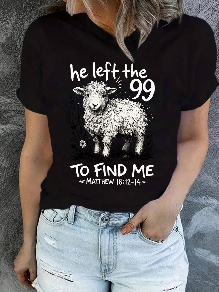 Camiseta unisex de manga corta, HeIzquierdaDetrásEsosNoventa y nueveCristianoCamisetas-Camisetas,DivertidoCamisetas,MujeresCamisas,MujeresRopayDamas'Camisetas.playerashombre, , , Dazymujer,romwehombres, bohochic,maestrasregalos,camisetaparaconjuntos de mujercon curvasparamu,y2k, - Negro - Ver 1