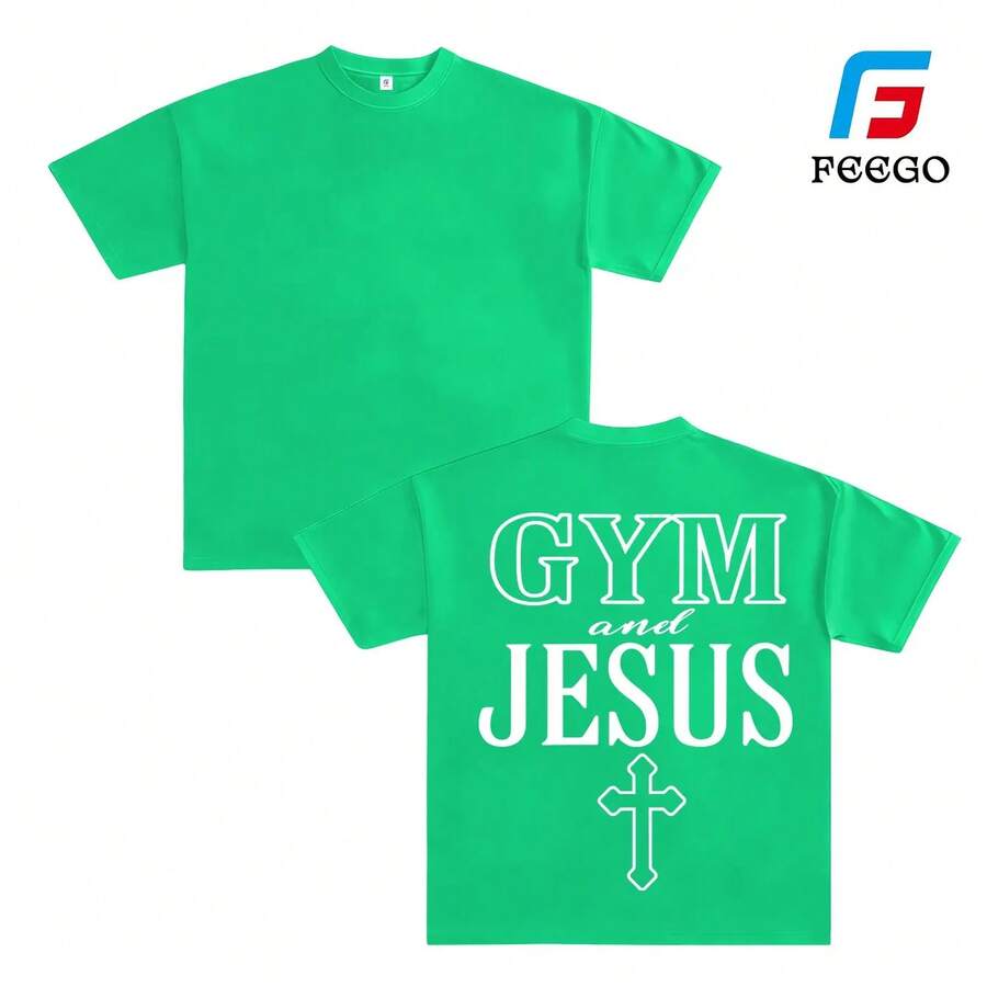 Camiseta de gimnasio cristiana, Camiseta de gimnasio y Jesús, Camiseta Pump Cover, Sudadera de fitness con temática de fe, Suéter de fe para culturismo, Regalo de levantamiento de pesas, Mujer de Dios, regalo de Dios, mercancía malvada. - Verde - Ver 1