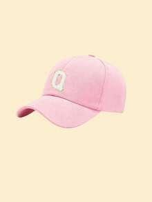 1 pieza Gorra de béisbol con parche de 26 letras de terciopelo, gorra de papá casual ajustable adecuada para golf, ropa urbana, festivales, viajes y uso diario, playa, vacaciones - Rosa - Ver 29