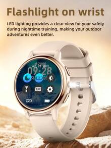 LIGE New Round Dial Silicone Strap Smartwatch, Daily Waterproof, Multiple Sports Functions, Activity Tracking, Weather Forecast, Call Reminder, Customizable Dial, Fashion Multi-Function Sports Smartwatch For Men And Women - View 6