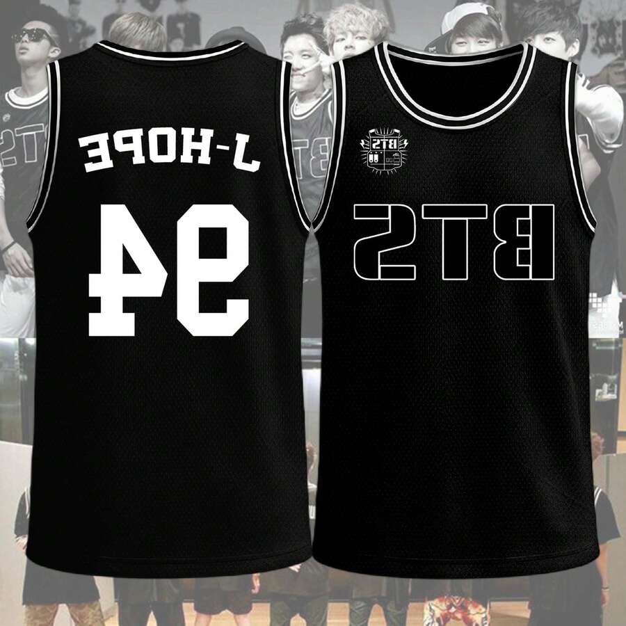 K-Pop J-HOPE Basketball Jersey For Men And Women T-Shirt, Retro World Tour 2026 Merch Gifts, Bangtan Come Back Basketball Jersey Tee Gift, Elegant Party Women's Tee, Ideal For Travel, Home Wear, Parties & Casual Wear For Adults, Elegant & Fashionable Clothing | Playful Graphic Tee | Nontransparent Material - JHOPE-94 - 查看 1