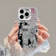 Tema de amor de Roronoa Zoro en monocromo rosafunda de teléfono Fundas compatibles con ,Apple,VIVO,OPPO,,, y Honor.Fabricadas en silicona TPU,ofrecen protección contra golpes y caídas.regalos para mamá - Blanco - Ver 2
