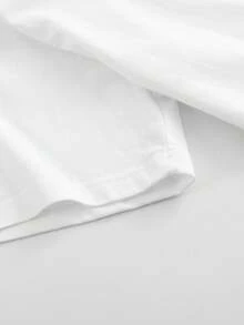 Women's & Men's Camiseta Casual de Cuello Redondo con Estampado de Letras para Hombre y Mujer, Casual y Cómoda, con Tela Suave, Diseño Clásico, Versátil para Uso Diario, Ajuste Cómodo, Adecuada para Todas las Temporadas y Fácil de Usar Cuando - Blanco - Ver 2