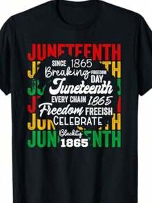 Camiseta de Juneteenth "Recordando a Mis Ancestros" Unisex (Apta para hombres y mujeres; estilo unisex) - Negro 5 - Ver 7