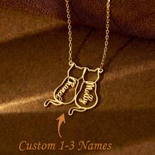 Multi-Name Necklace, Gift For Her, Double Name Necklace, Friendship Necklace, Family Necklace, Grandma Necklace, Christmas & Mother's Day Gift - Multicolor - View 1