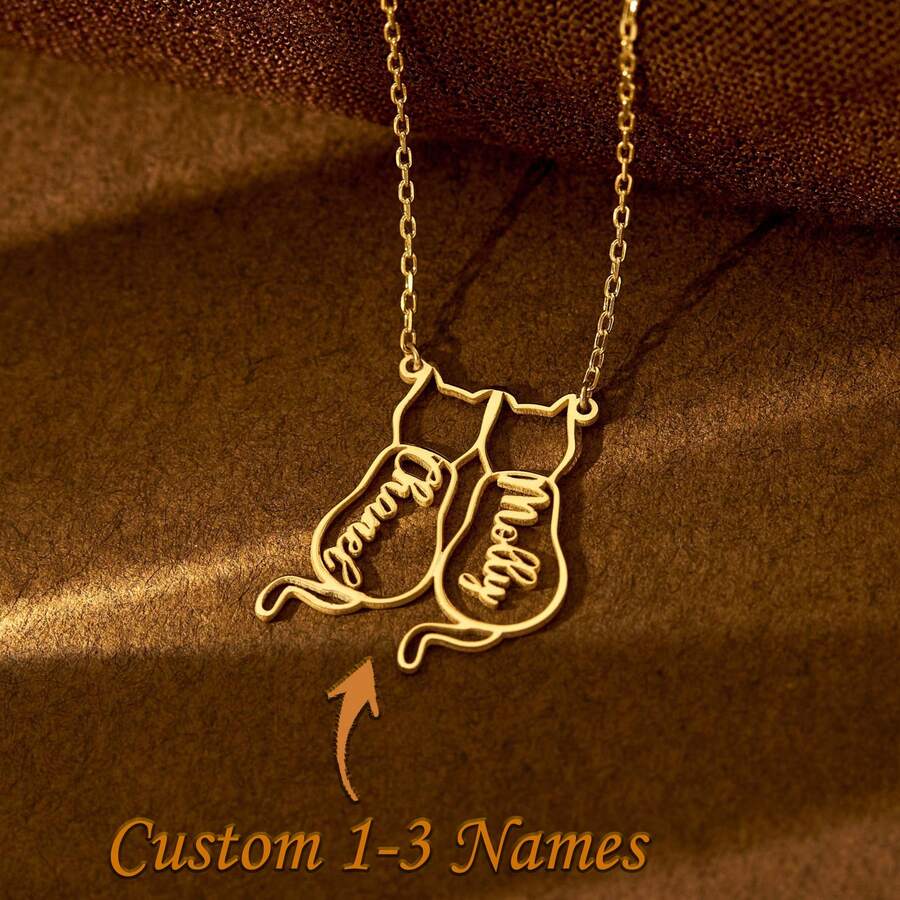 Multi-Name Necklace, Gift For Her, Double Name Necklace, Friendship Necklace, Family Necklace, Grandma Necklace, Christmas & Mother's Day Gift - Multicolor - View 1