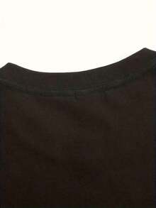 Nueva Camiseta Casual de Verano para Mujer, de Manga Corta y Cuello Redondo, con Estampado de Sol, Estilo Alegre y Energético, un Regalo Perfecto para Familiares y Amigos - Camiseta Unisex de Algodón, Estilo Vintage Urbano, de Manga Corta y Cuello Redondo. - Negro - Ver 2
