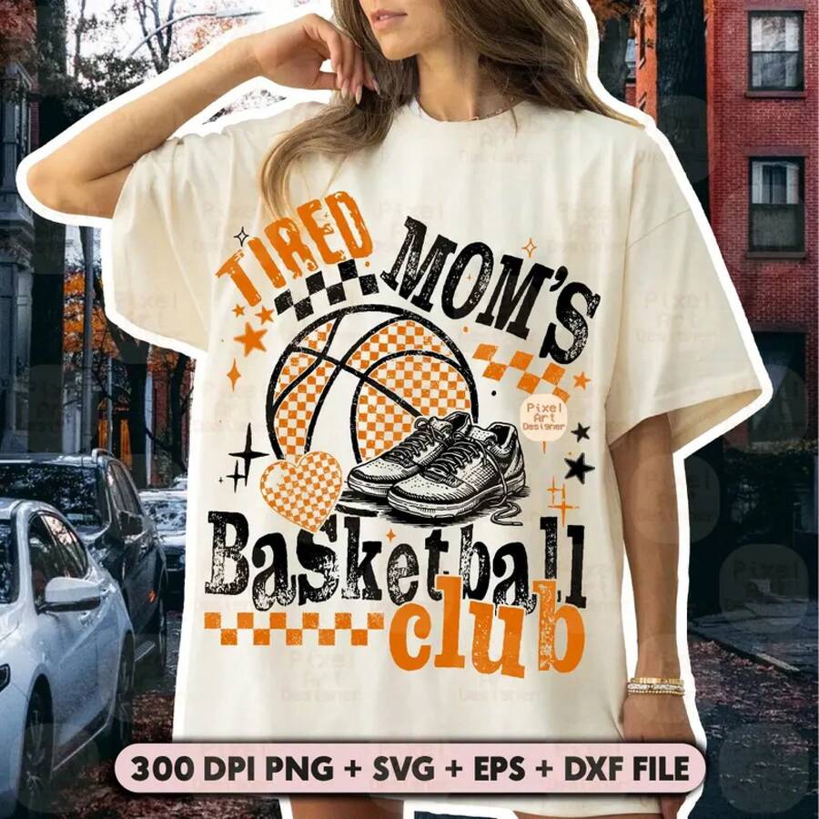 Diseño de camiseta de club de baloncesto V, Clipart de baloncesto, diseños de camisetas deportivas, Baloncesto en VG, Baloncesto moderno en VG - Multicolor 2 - Ver 1
