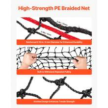 Round Bale Hay Net, 4.92 X 4.92 X 4.92 Ft, 1.75 Inch Holes, PE Material, Reinforced Knotted Design, With Zip Ties, Needle Shuttle, And Repair Twine, Slow Feeder Round Bale Net For Horses - Medium Mesh, Knotted, 5*5*5 ft - 查看 3