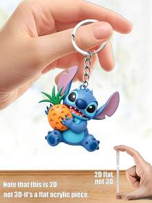 Móc khóa hình siêu anh hùng hoạt hình Disney Stitch 2D, kết hợp hài hước giữa sinh vật ngoài hành tinh biểu tượng với khiên của 's, búa của Thor và áo choàng đen. Được làm từ nhựa resin bền với vòng móc khóa và dây xích kim loại chắc chắn, phụ kiện độc đáo này mang lại nét vui nhộn, hoài niệm cho chìa khóa, túi xách hoặc ba lô, hoàn hảo cho cả người hâm mộ Disney và Marvel. - Nhiều kiểu dáng - Xem 7