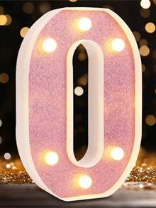 16cm 白色發光 A-Z LED 字母燈，電池供電，臥室裝飾字母夜燈，婚禮裝飾，生日派對裝飾，女孩房/兒童房裝飾字母燈，節日居家酒吧裝飾字母燈，字母燈 - 21cm粉紅色 - 查看 19