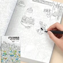 这款涂鸦笔记本包含精美的设计供您素描和涂色,旨在为您提供一个发挥创造力的出口,无论您是艺术爱好者还是只是想寻找一种放松身心的方式。 - 多色 - 查看 8