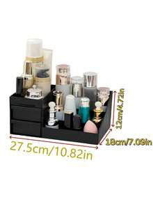 Desktop Storage Box, Men's Cologne & Watch Storage Box, Pen & Stationery Organizer, Cosmetic Storage Box, Bathroom Accessories, Razor & Toothbrush Storage Basket, Gift - Multicolor - View 5