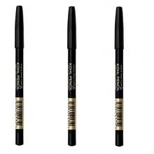 3 Pcs Max Factor Kohl Eyeliner - Black 020 - Black - View 1