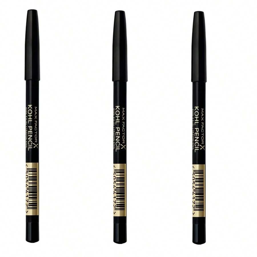 3 Pcs Max Factor Kohl Eyeliner - Black 020 - Black - View 1