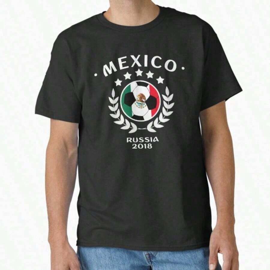 Extra Large T-Shirt For Fans Of The Mexican Soccer Team 2018 - Black 6 - View 1